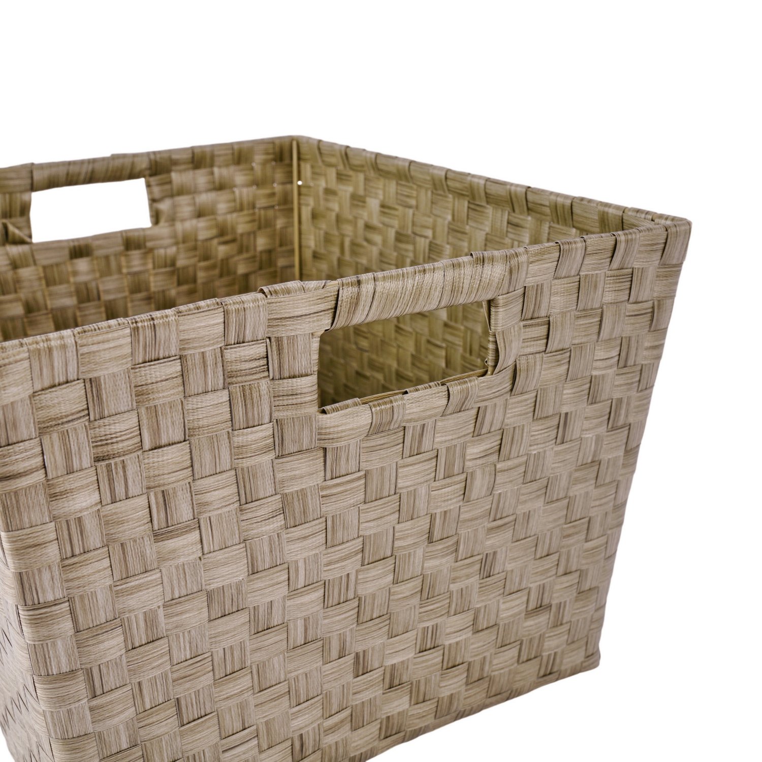 slide 3 of 5, HAVENSTAY Hs Large Woven Plastic Strap Tote, 5 inx11.5 in