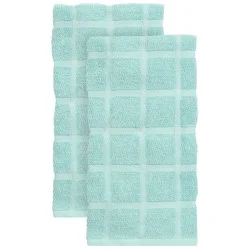 Room & Retreat Wave 2pc Solid Kitchen Towel Set, 18 In X 28 In