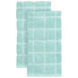 Room & Retreat Wave 2pc Solid Kitchen Towel Set, 18 In X 28 In