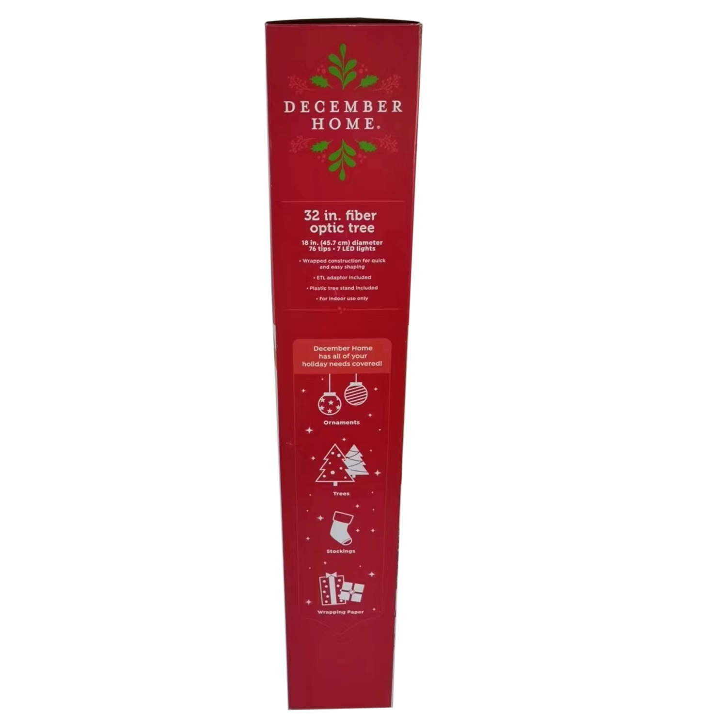 slide 3 of 4, December Home Fiber Optic Tree, 32'' H, 32 in