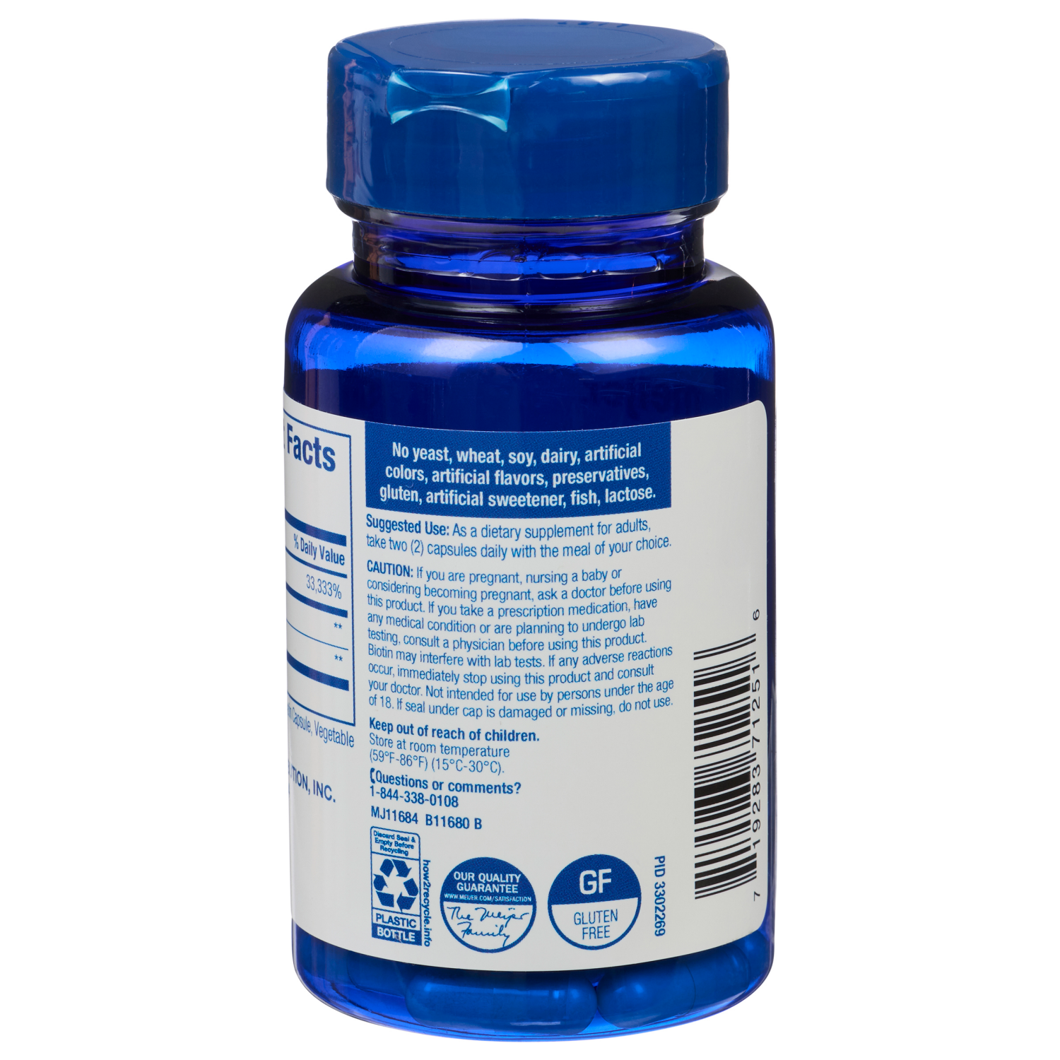 slide 2 of 3, MEIJER WELLNESS Meijer Biotin & Keratin 10,000mcg, 60 ct