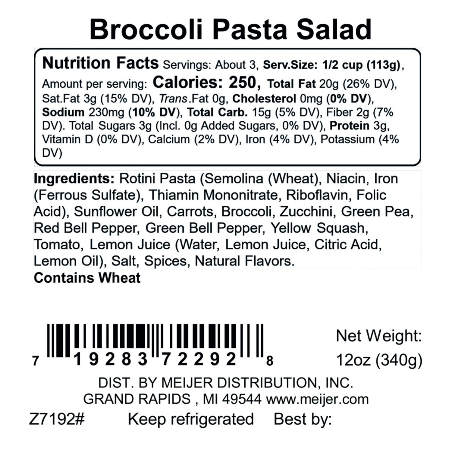 slide 2 of 3, Frederik's By Meijer Frederik's by Meijer Confetti Orzo Salad, 12 oz., 12 oz