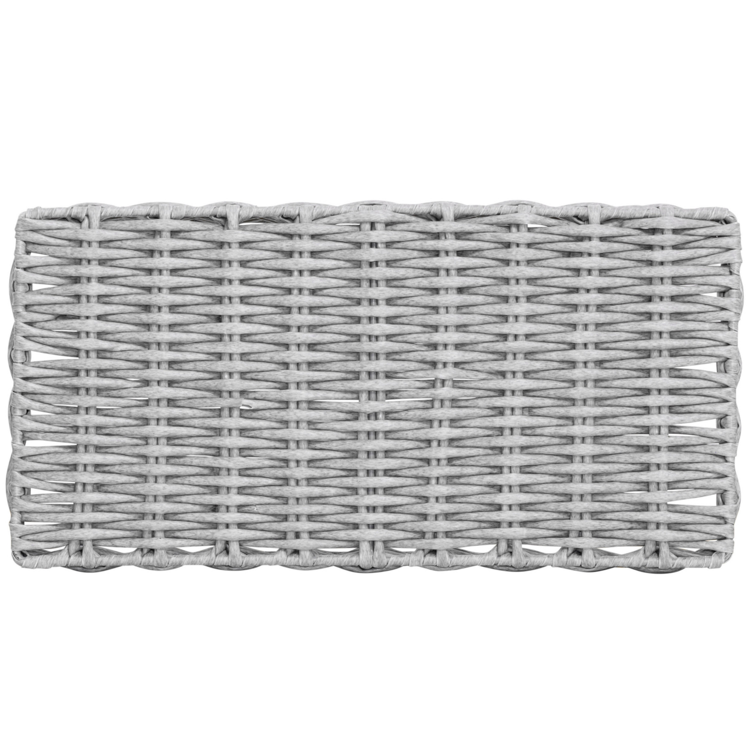 slide 5 of 5, Room & Retreat Rectangular Resin Storage Basket Tray, 14 x 7 x 2 in, Gray, 1 ct