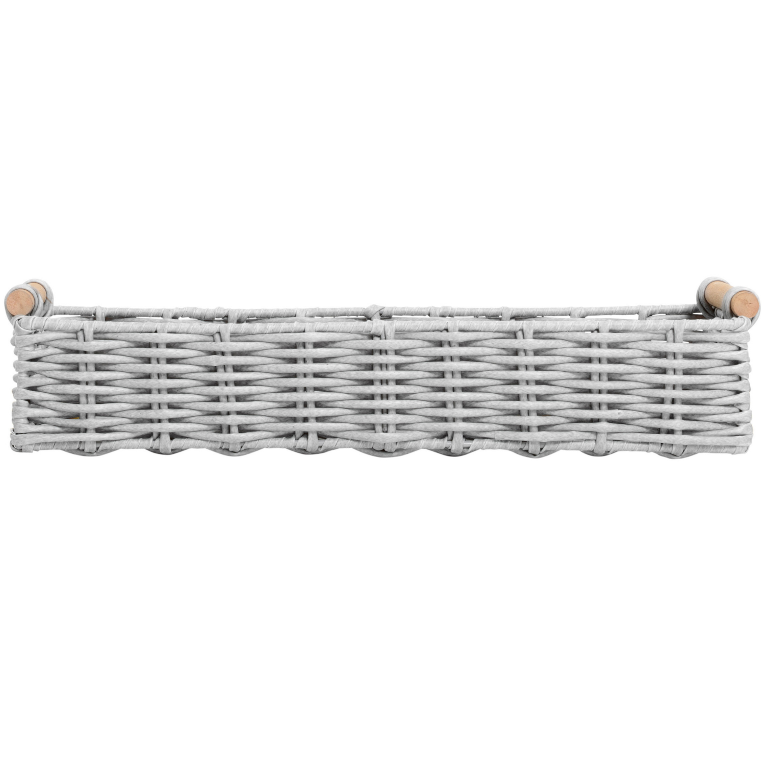 slide 2 of 7, Room & Retreat Rectangular Resin Storage Basket Tray, 16 x 6 x 3 in, Cream, 1 ct