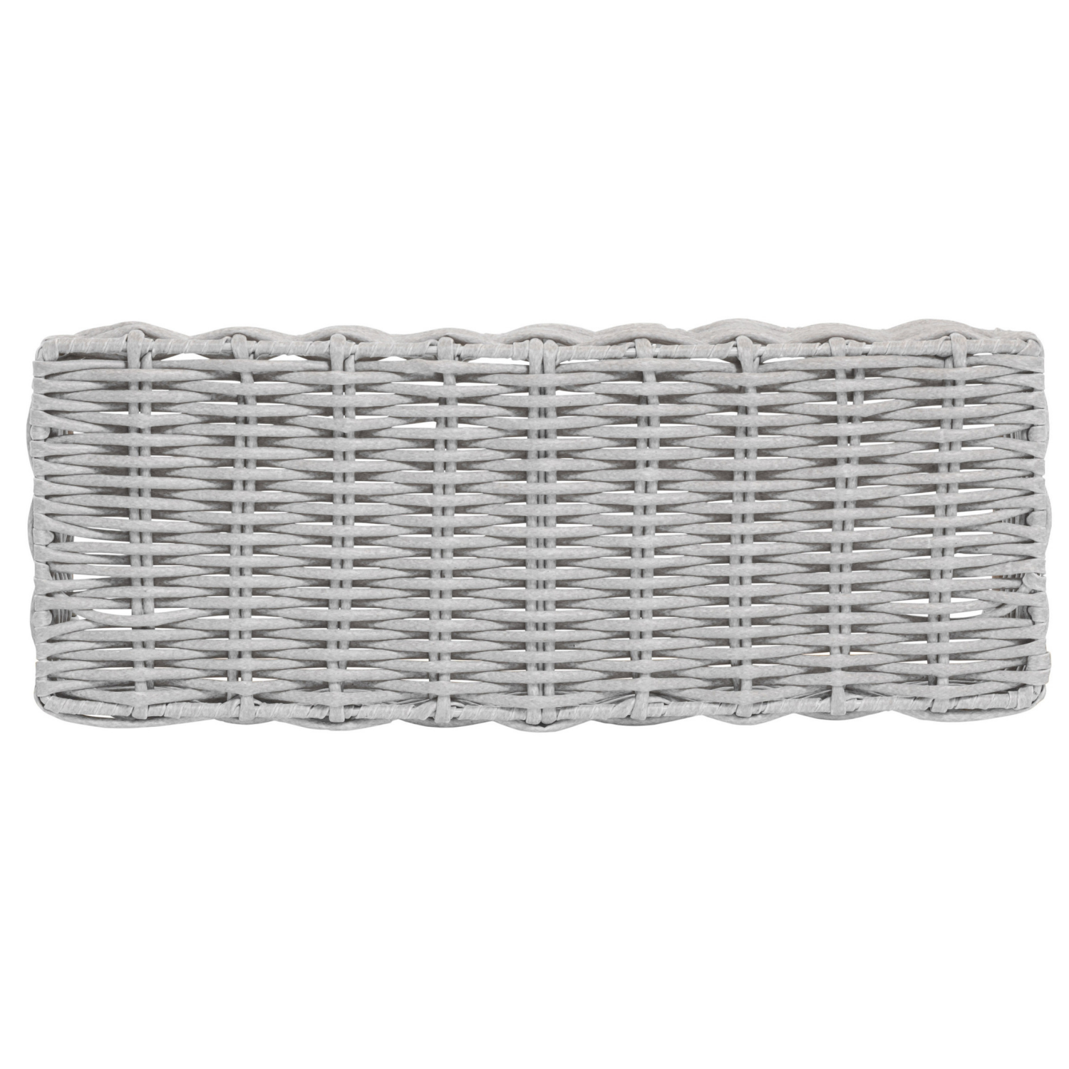 slide 3 of 7, Room & Retreat Rectangular Resin Storage Basket Tray, 16 x 6 x 3 in, Cream, 1 ct
