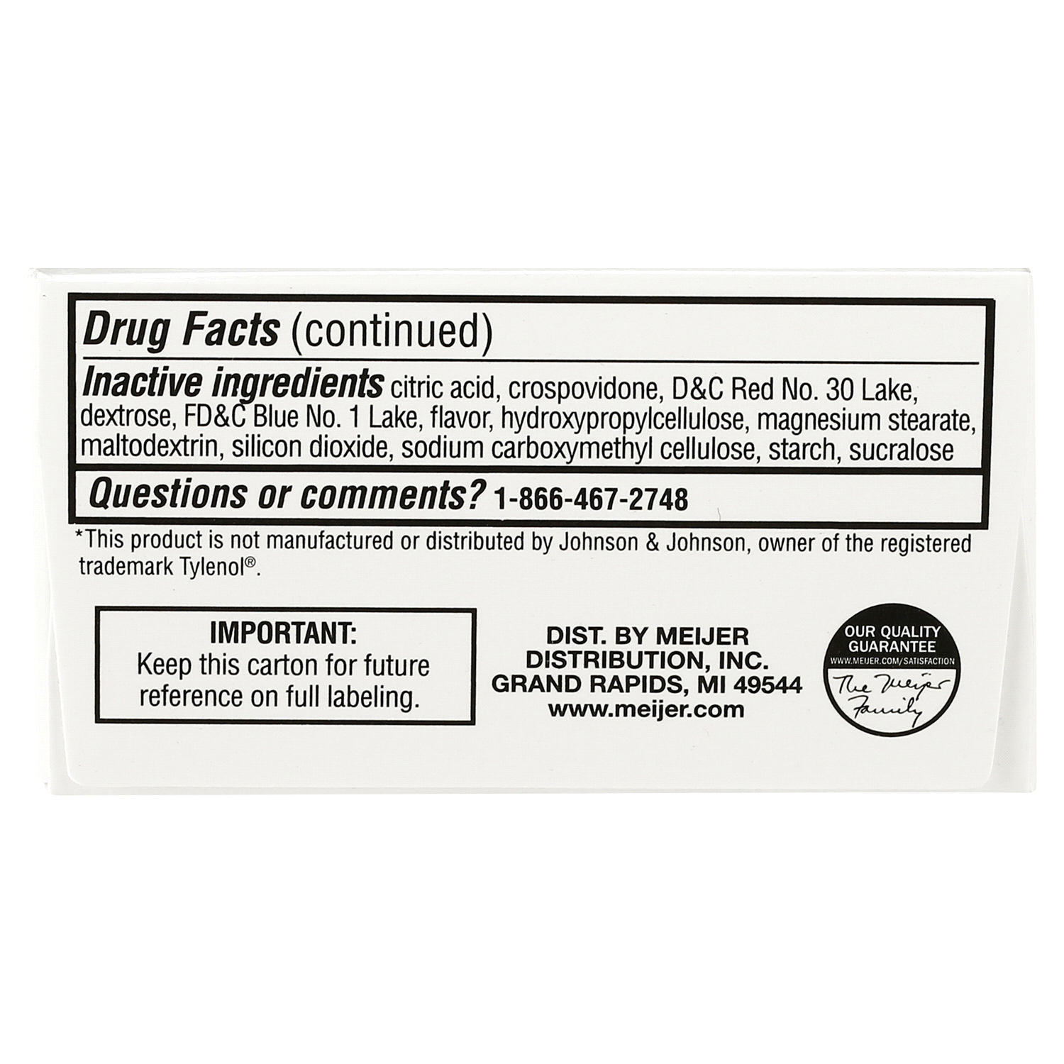 slide 2 of 2, Meijer Grape Pain Plus Fever Chewables Tablet, 24 ct