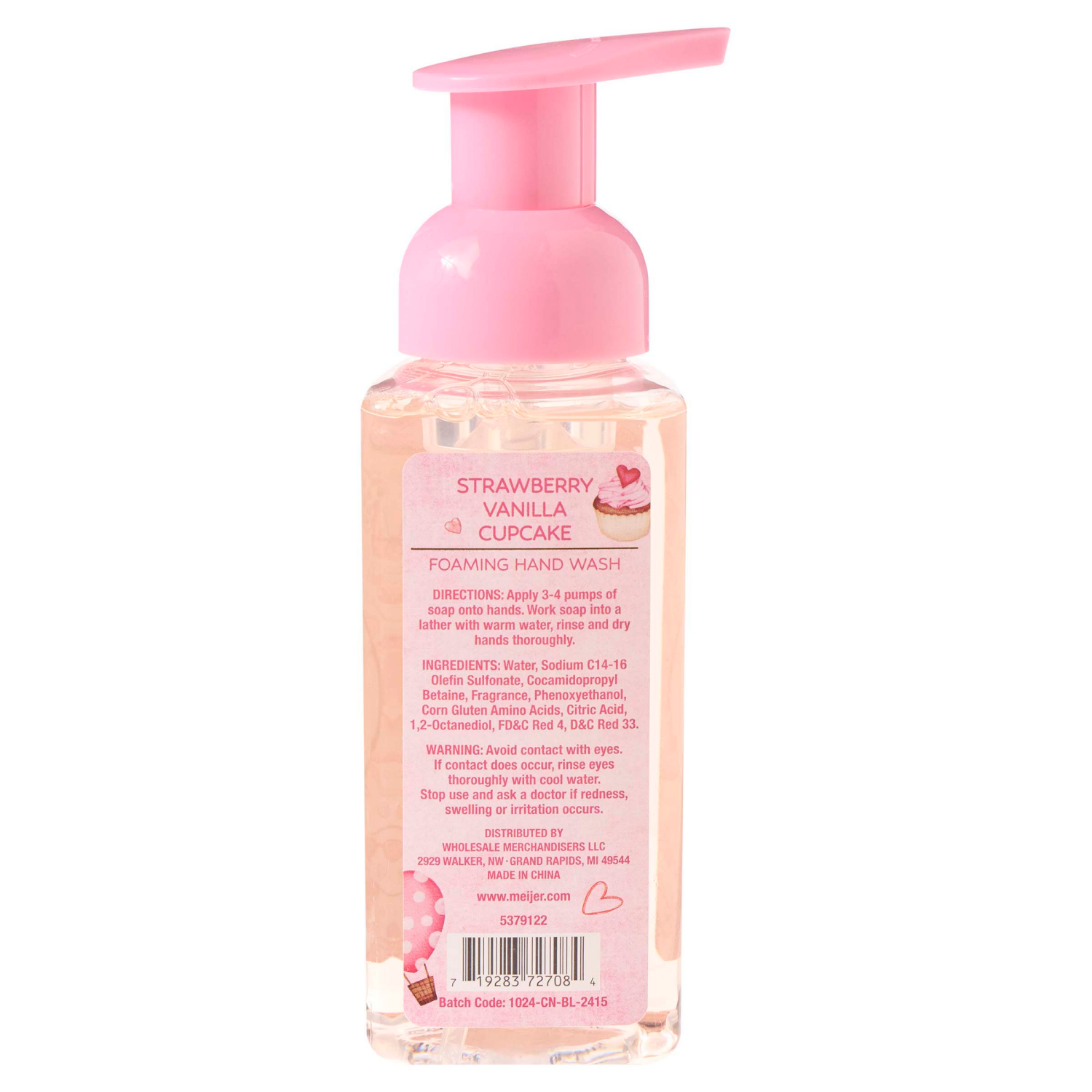 slide 2 of 2, MEIJER VAL FOAM HS STRAWBE VANILLA 10OZ, 10 oz