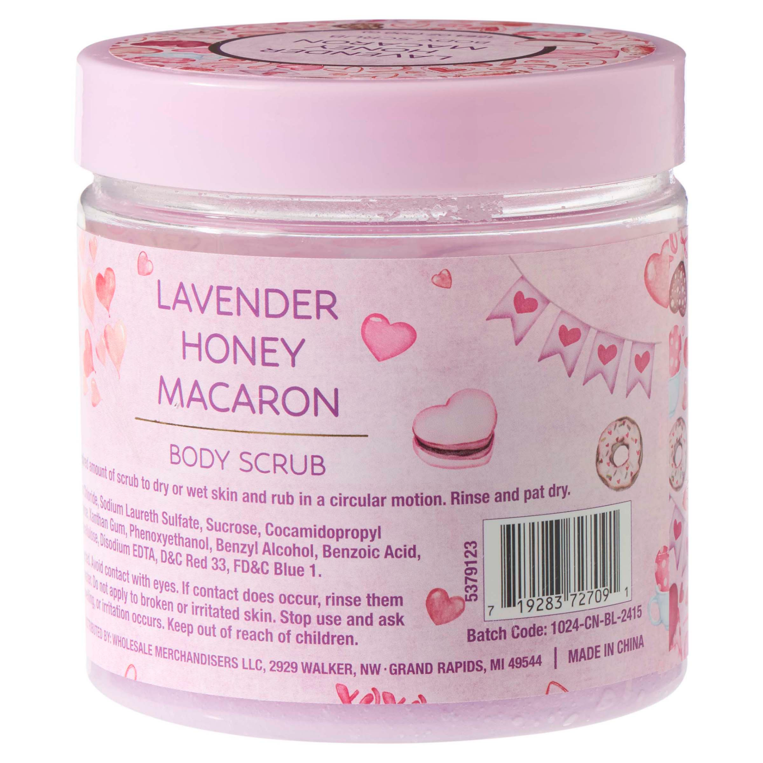 slide 2 of 2, MEIJER VALENTINE's DAY BODY SCRUB LAVENDER HONEY 500ML, 500 ml