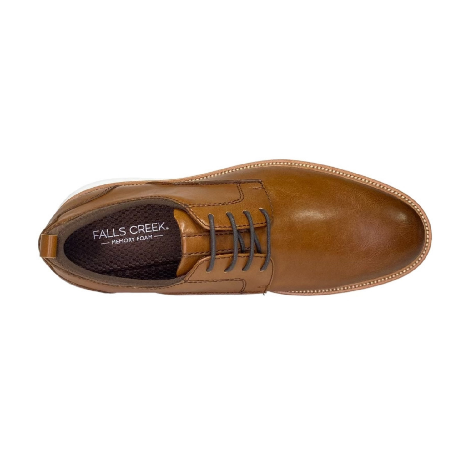 slide 4 of 4, Falls Creek Mens Carson Shoe, Cognac, Size 8.5, 1 ct