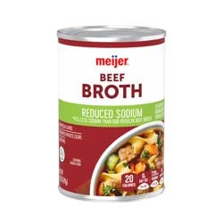 Meijer Reduced Sodium Beef Broth, 14.5 oz