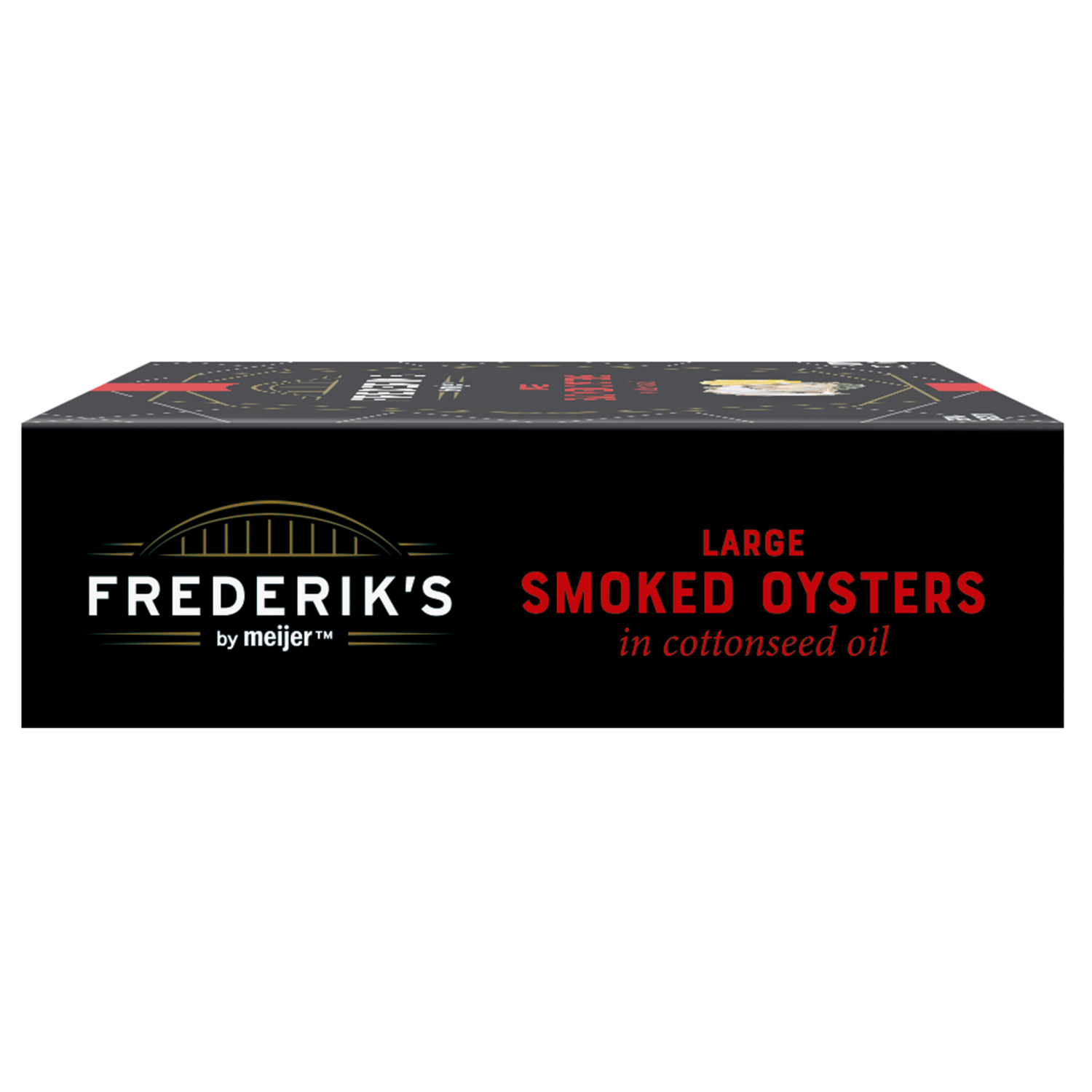 slide 2 of 5, Frederiks By Meijer Oysters Smoked Large 3.7 Oz, 3.7 oz