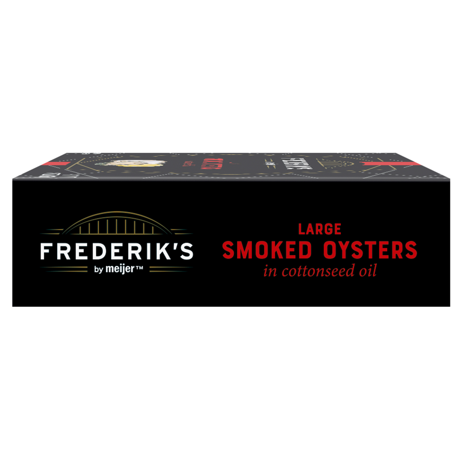 slide 3 of 5, Frederiks By Meijer Oysters Smoked Large 3.7 Oz, 3.7 oz