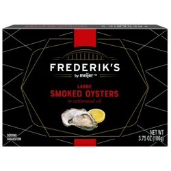 Frederiks By Meijer Oysters Smoked Large 3.7 Oz