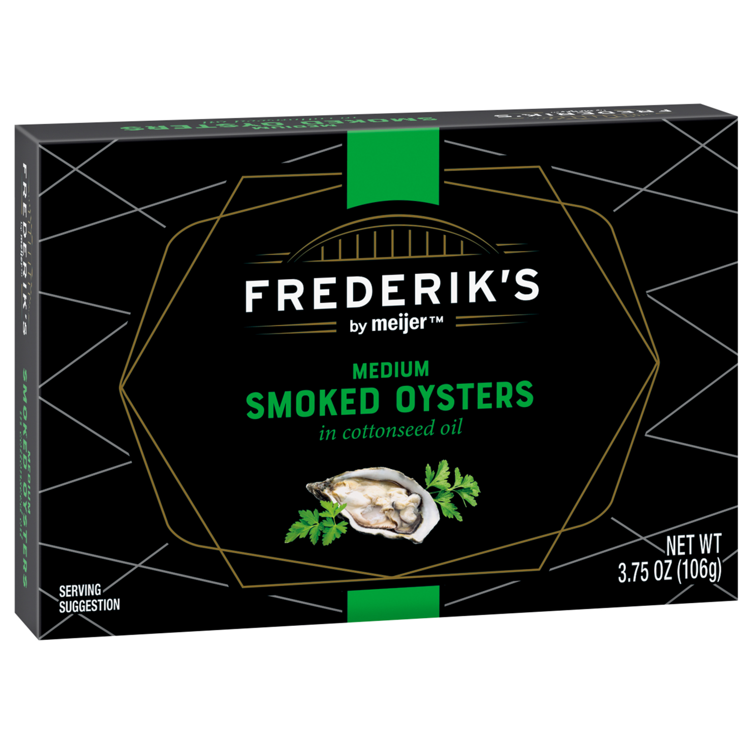 slide 4 of 5, Frederiks By Meijer Oysters Smoked Medium 3.7 Oz, 3.7 oz