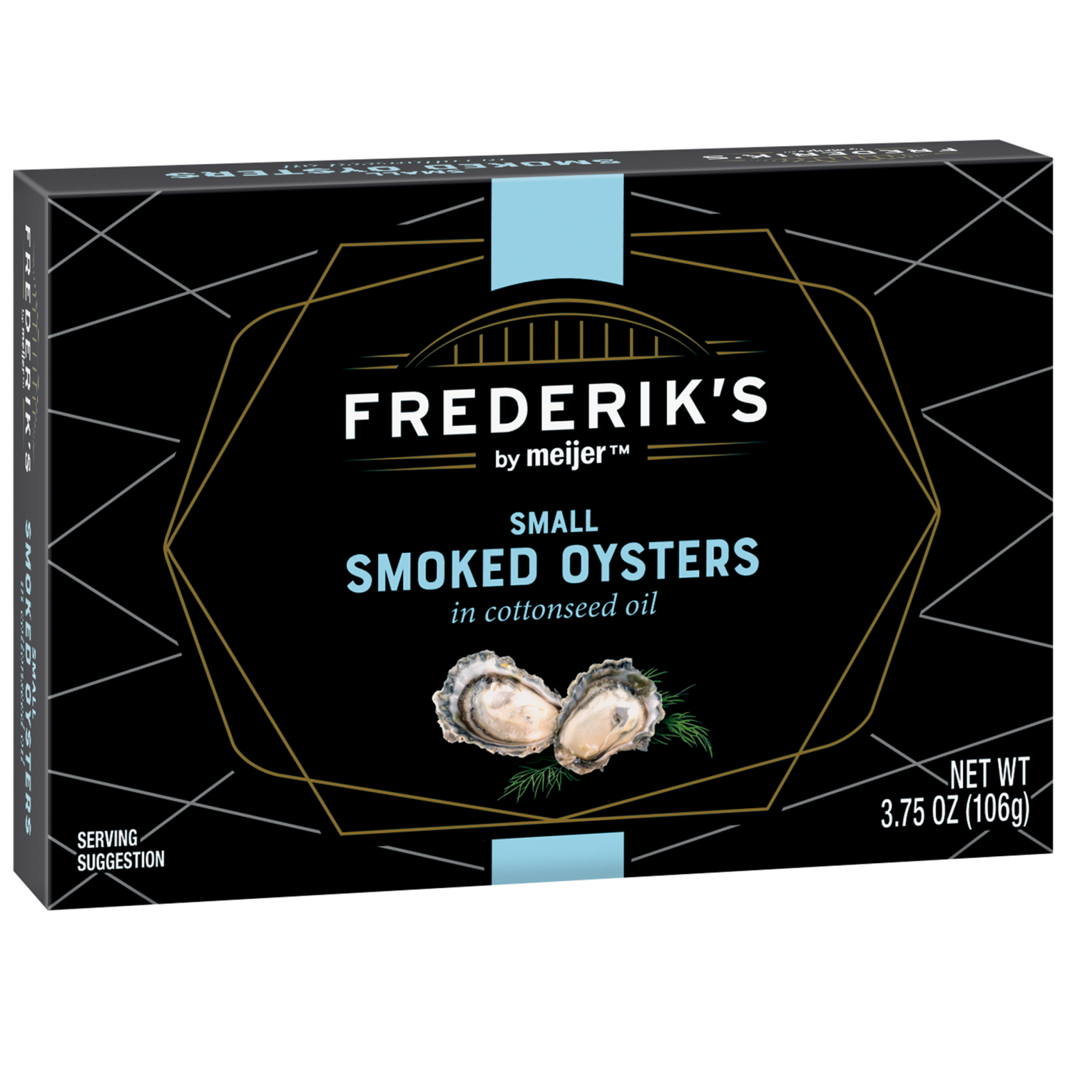 slide 4 of 5, Frederiks By Meijer Oysters Smoked Petite 3.7 Oz, 3.7 oz