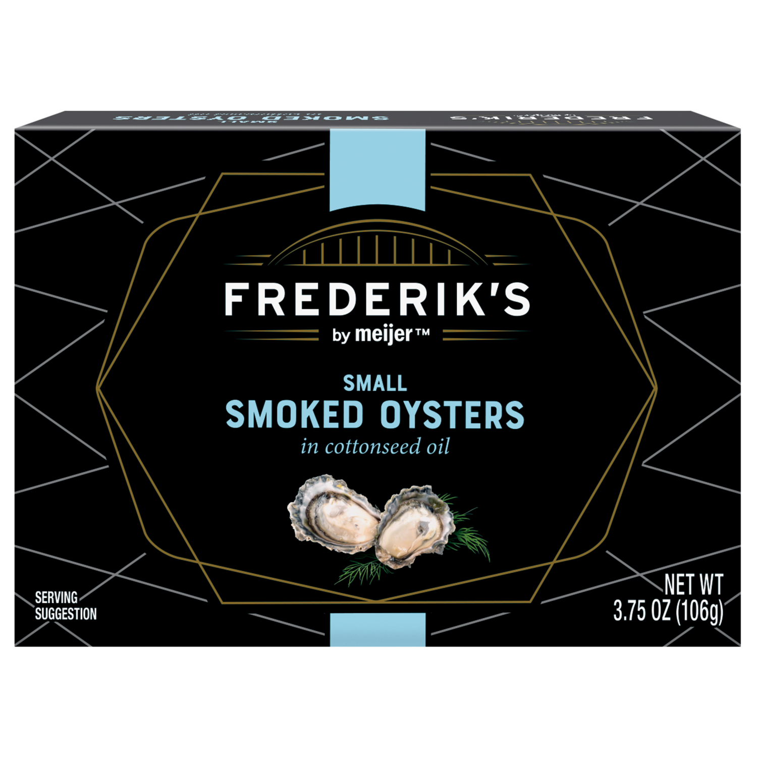 slide 1 of 5, Frederiks By Meijer Oysters Smoked Petite 3.7 Oz, 3.7 oz