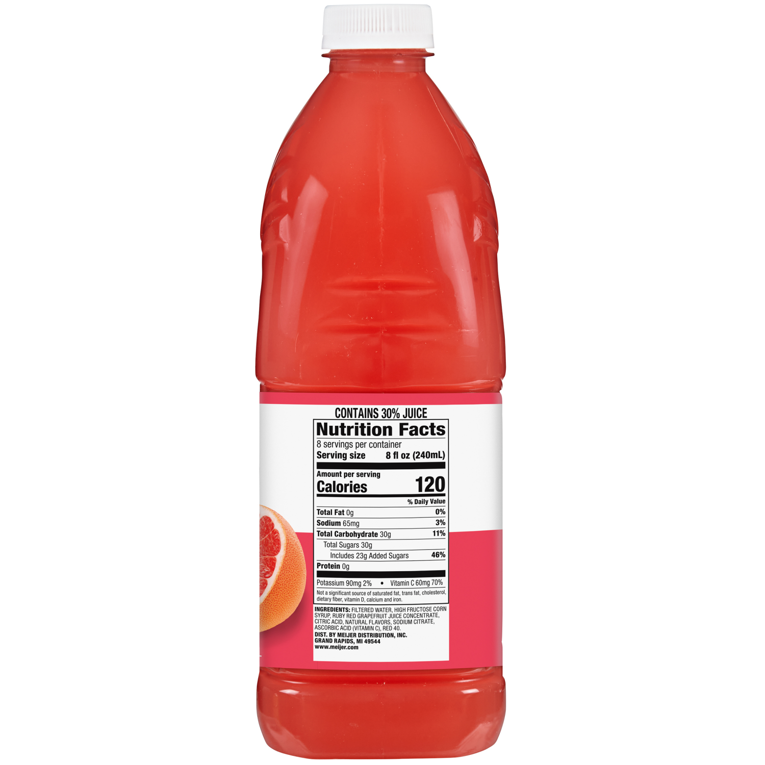 slide 3 of 3, Meijer Ruby Red Grapefruit Juice, 64 oz, 64 oz