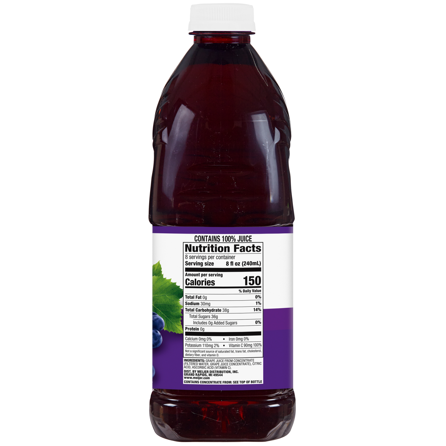 slide 3 of 3, Meijer 100% Grape Juice, 64 oz, 64 oz
