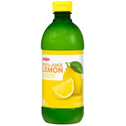 Meijer 100% Lemon Juice, 15 oz
