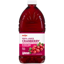 Meijer 100% Cranberry Juice, 64 oz