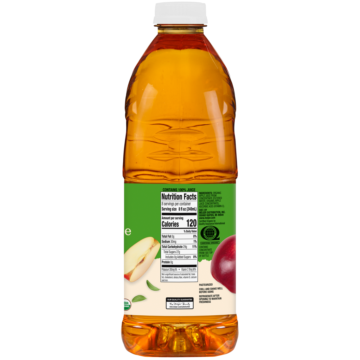 slide 4 of 4, True Goodness Organic Apple Juice, 64 oz, 64 oz