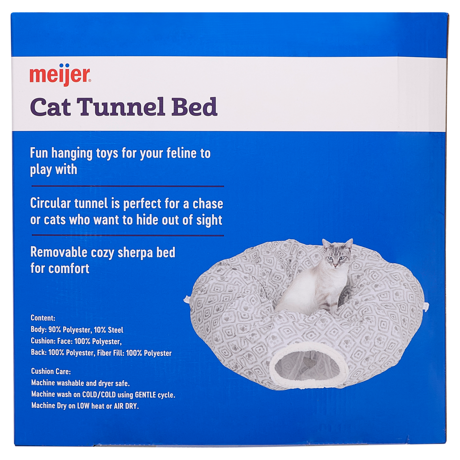slide 2 of 5, Meijer Pop Up Tunnel Cat Bed, 1 ct, 1 ct