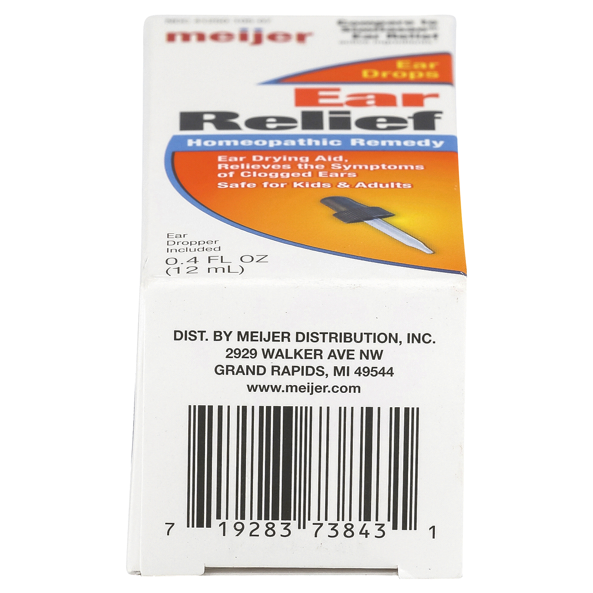 slide 3 of 4, Meijer Ear Relief Ear Drops, 0.4 oz