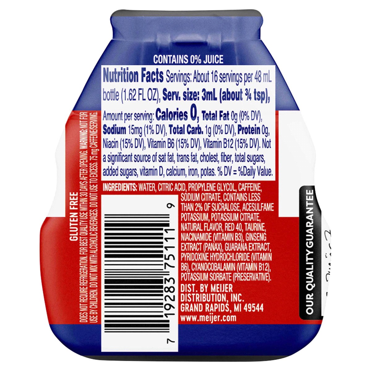 slide 2 of 2, Meijer Cherry Limeade Energy Liquid Water Enhancer - 1.62 oz, 1.62 oz