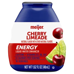 Meijer Cherry Limeade Energy Liquid Water Enhancer - 1.62 oz