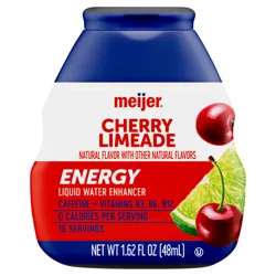 Meijer Cherry Limeade Energy Liquid Water Enhancer, 1.62 Oz