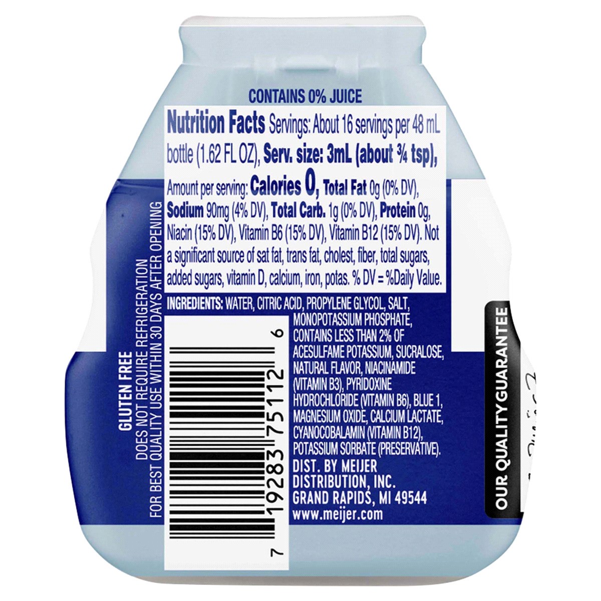 slide 2 of 2, Meijer Blue Raspberry Liquid Water Enhancer, 1.62 oz, 1.62 oz