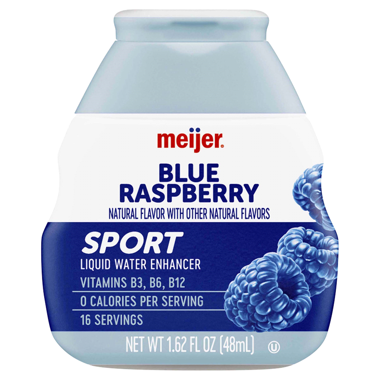 slide 1 of 2, Meijer Blue Raspberry Liquid Water Enhancer, 1.62 oz, 1.62 oz