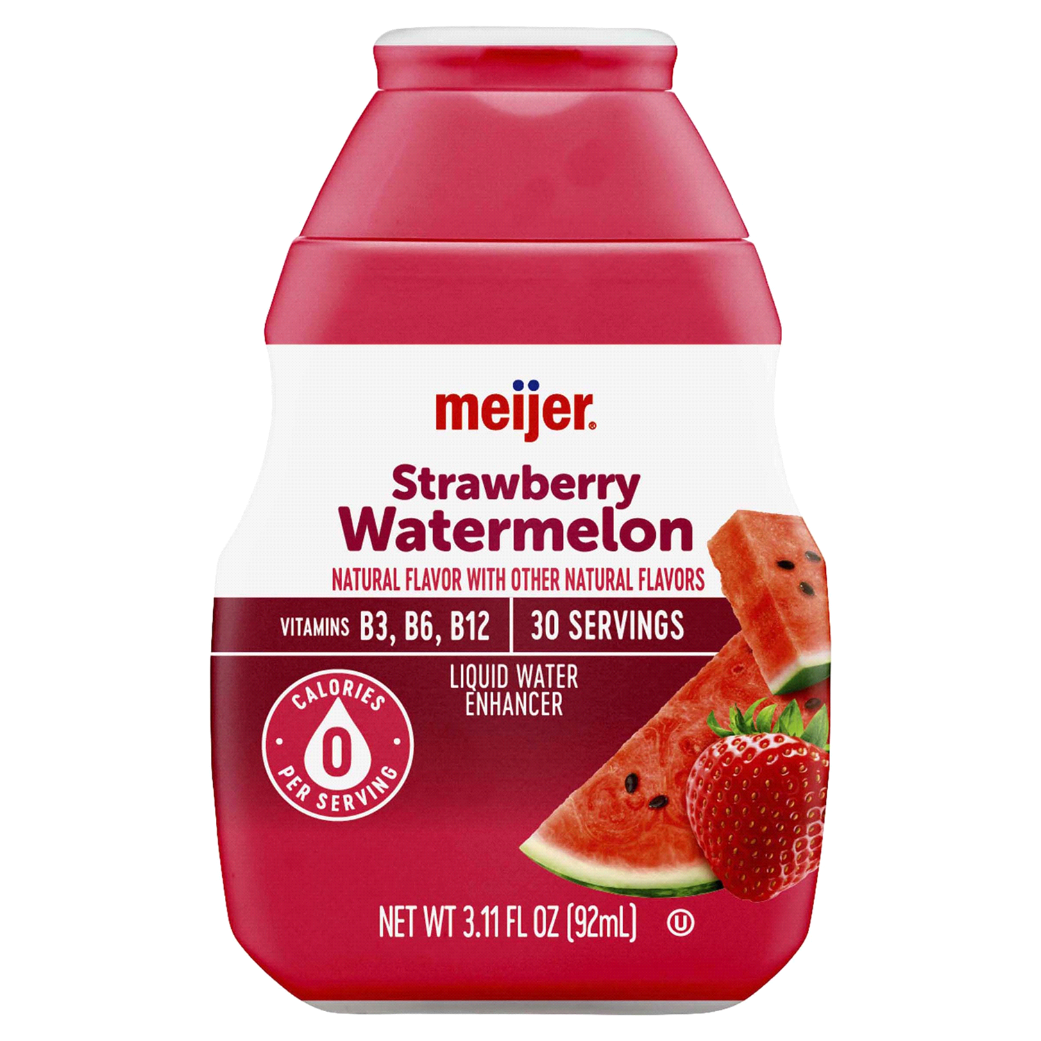 slide 1 of 2, Meijer Strawberry Watermelon Liquid Water Enhancer - 3.11 oz, 3.11 oz