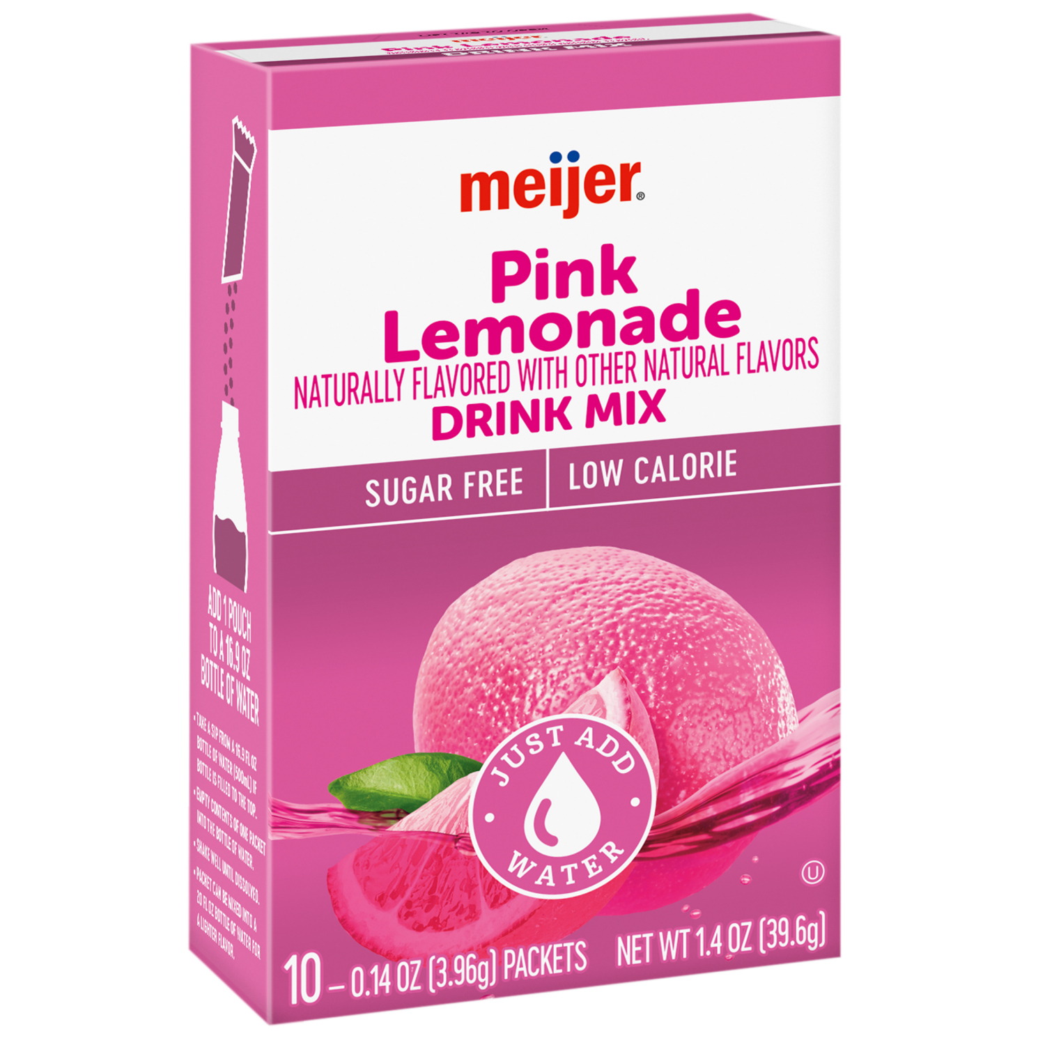 slide 6 of 8, Meijer Pink Lemonade Drink Mix - 10 ct, 10 ct