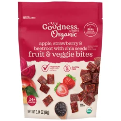 True Goodness Fruit & Veg Bites, Apple Strawberry Beet Chia