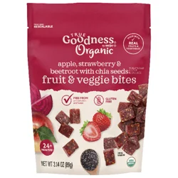 True Goodness Fruit & Veg Bites, Apple Strawberry Beet Chia