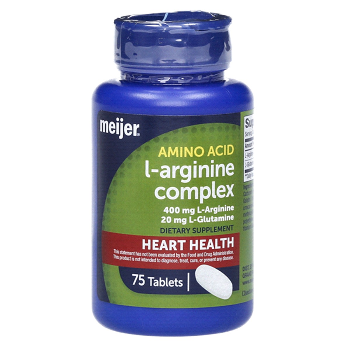 slide 1 of 1, MEIJER WELLNESS Meijer L-Arginine Complex Tablets, 75 ct