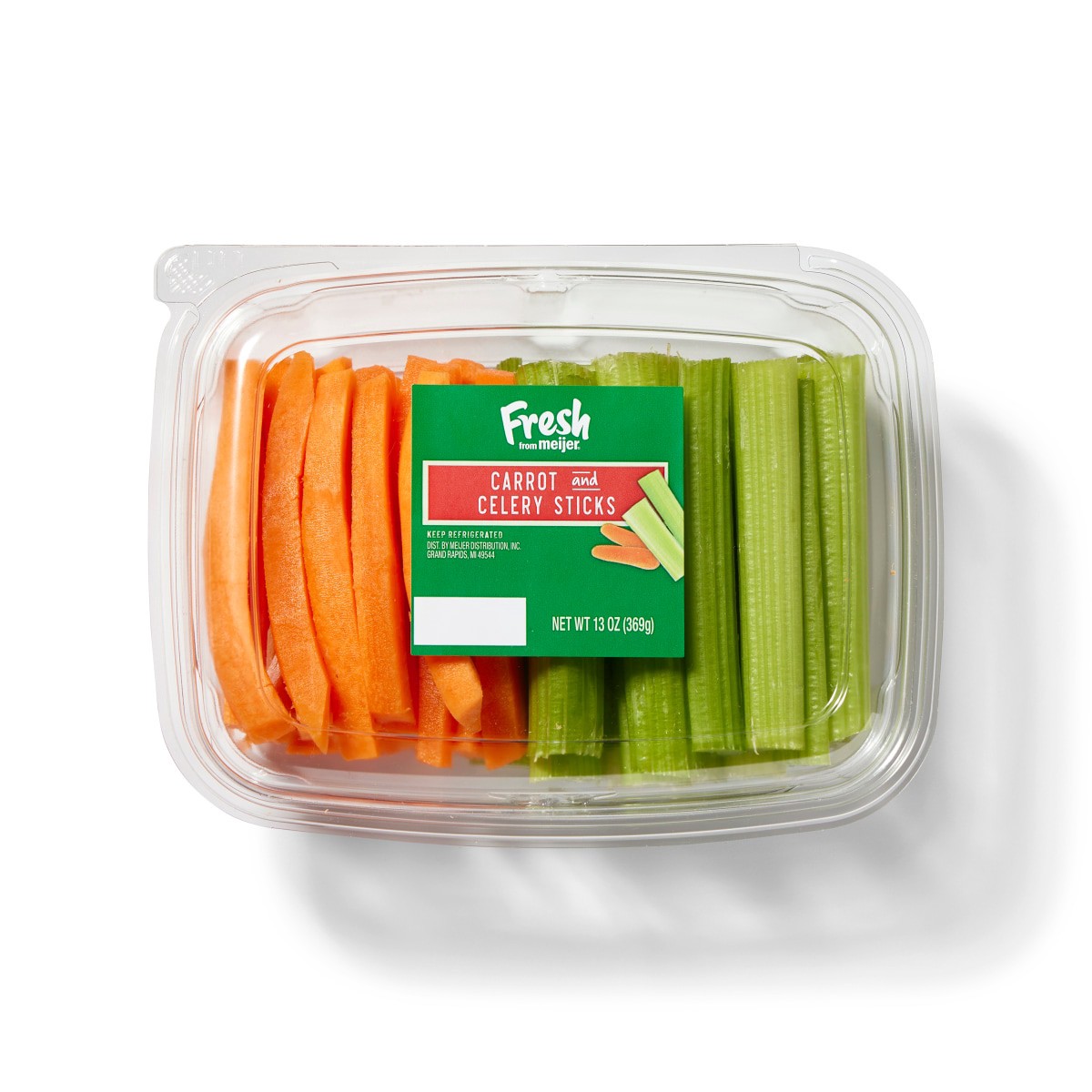 slide 1 of 13, Fresh from Meijer Carrot & Celery Sticks, 13 oz
