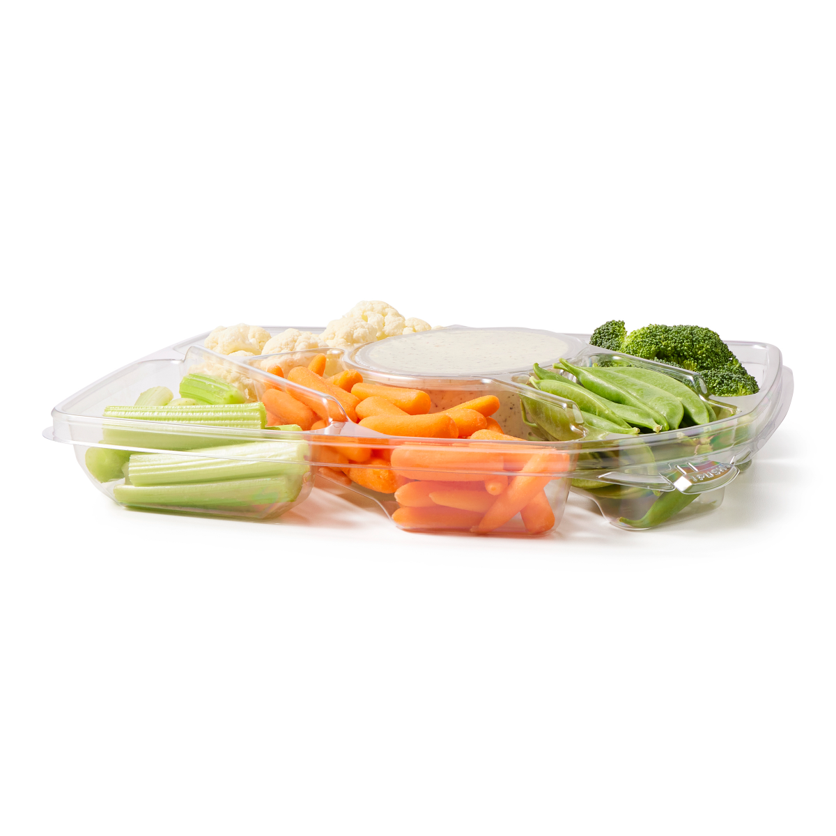 slide 3 of 3, Fresh from Meijer Vegetable Melee Tray with Ranch Dip, 34 oz, 34 oz