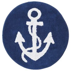 Meijer Corporate Seasonal Anchor Round Bath Mat, 24 In