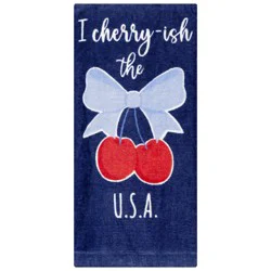 Meijer Corporate Seasonal Mcs Americana Cherryish The Usa Kitchen Towel, 16 In X 25 In
