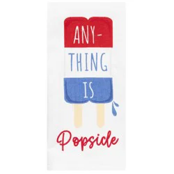 Meijer Corporate Seasonal Mcs Americana Anything Is Popsicle Kitchen Towel, 16 In X 26 In