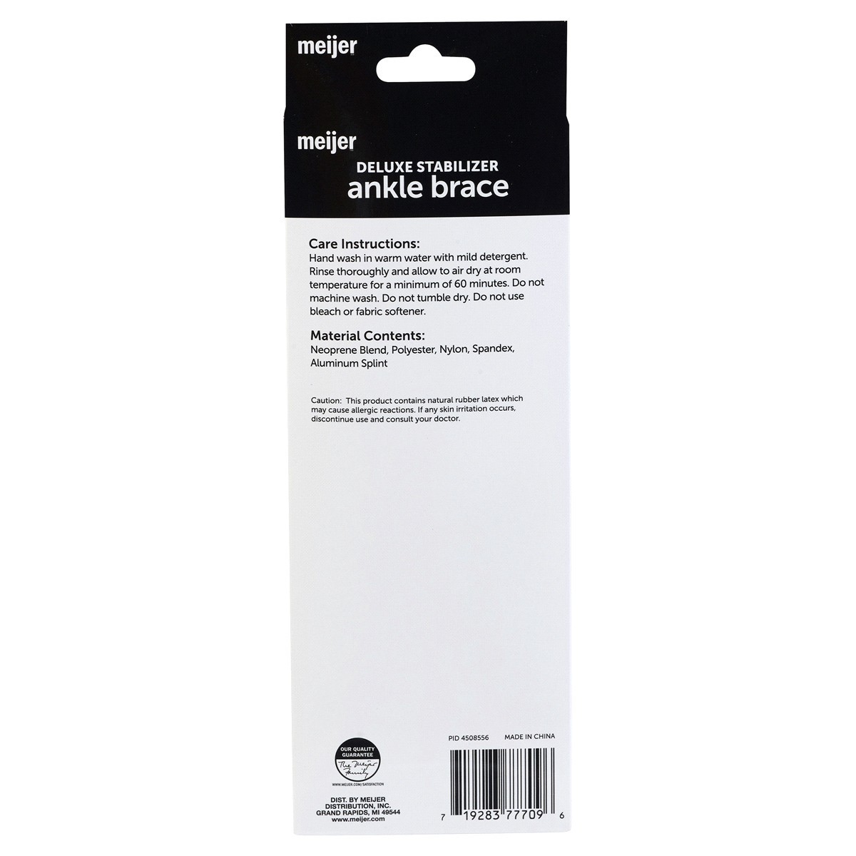 slide 2 of 2, Meijer Ankle Brace Deluxe Stabilizer, One Size Fits Most, 1 ct