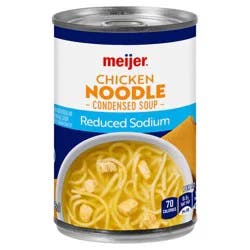 Meijer Condensed Reduced Sodium Chicken Noodle Soup, 10.5 Oz