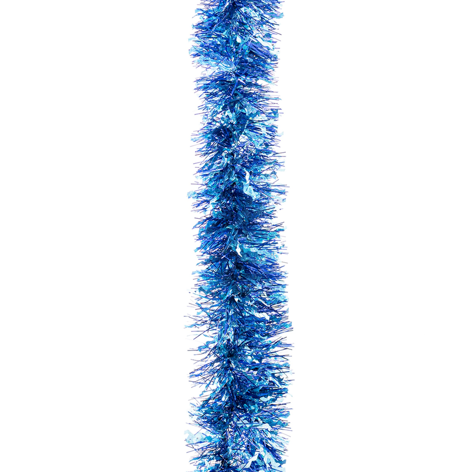 slide 2 of 2, December Home DH Holographic Blue Wiggle Garland 10 Ft., 10 ft