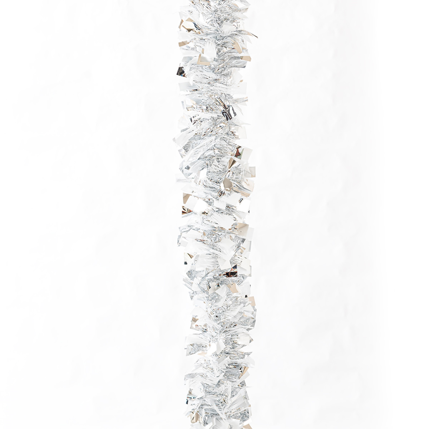 slide 2 of 2, December Home DH Silver & White Boa Garland 10 Ft., 10 ft