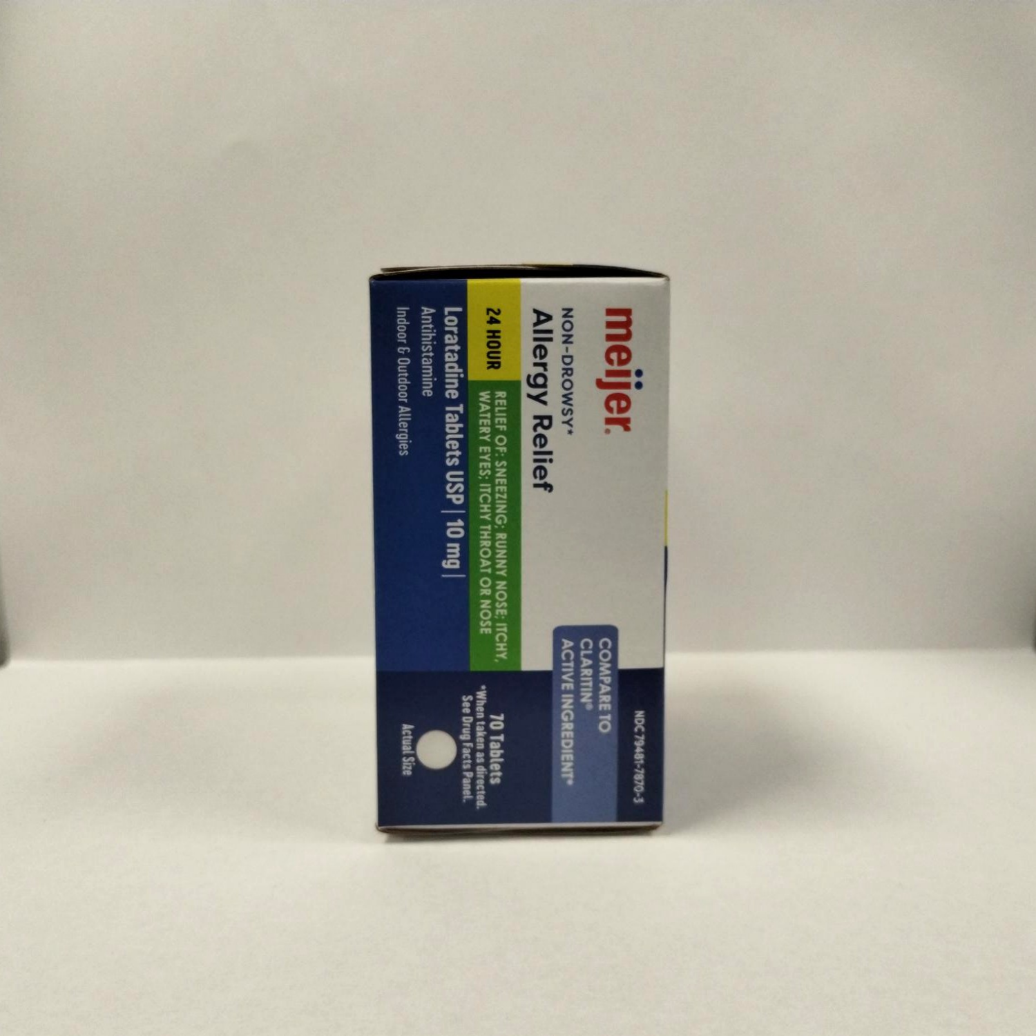 slide 4 of 6, Meijer Non-Drowsy Allergy Relief Loratadine Tablets USP 10mg 70 Ct., 70 ct; 10 mg