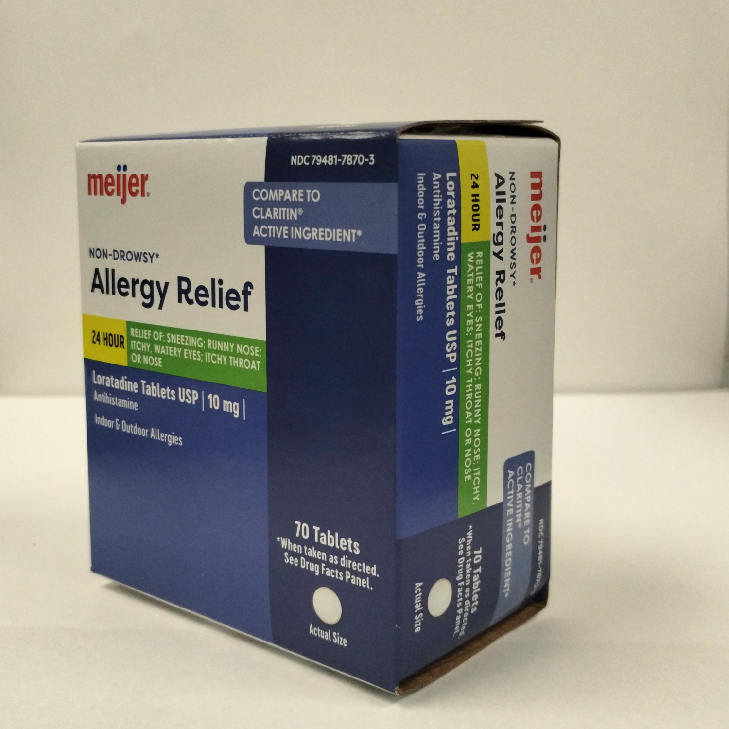 slide 5 of 6, Meijer Non-Drowsy Allergy Relief Loratadine Tablets USP 10mg 70 Ct., 70 ct; 10 mg