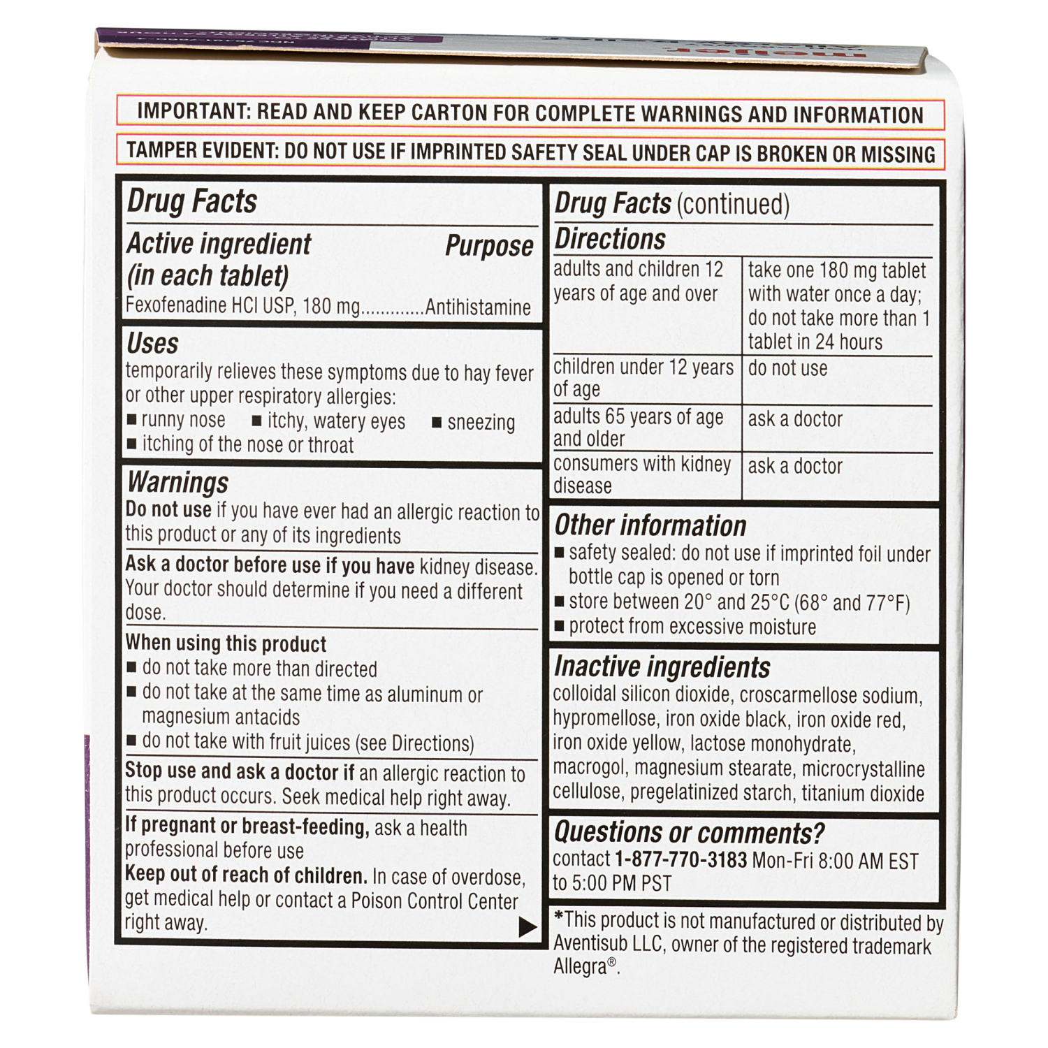 slide 2 of 7, Meijer Non-Drowsy Allergy Relief 24 Hour, 45 ct