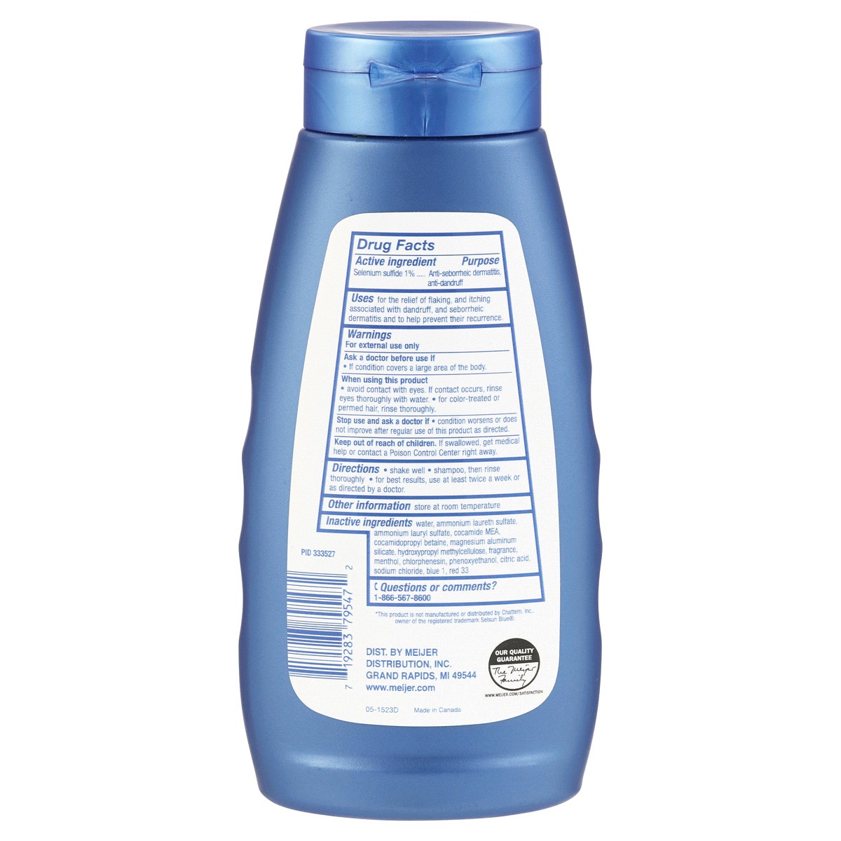slide 2 of 2, Meijer Medicated Selenium Sulfide Dandruff Shampoo, 11 oz, 11 oz